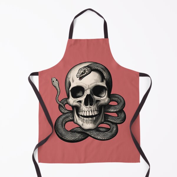 Item preview, A SKULL AND A SNAKE designed and sold by infinitearte.