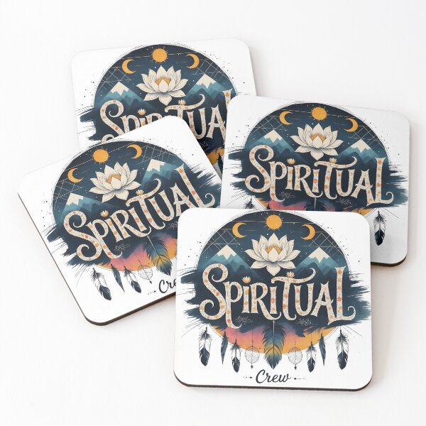 Item preview,  Ethereal Spiritual Crew Art - Lotus, Moon & Feather Illustration designed and sold by Frame of Mind .