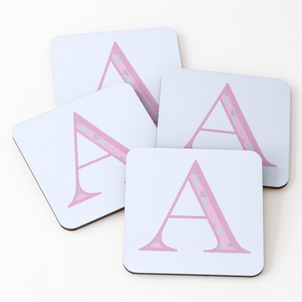 Item preview, Initial Pink Floral A designed and sold by clawinyourback.