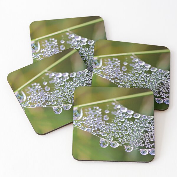 Item preview, Spider web with glittering water beads designed and sold by beatbieri.ch.