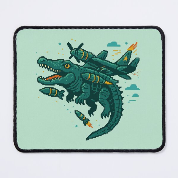 Item preview, Bombardiro Crocodilo Italian Brainrot Memes Pixel designed and sold by Sitchko.