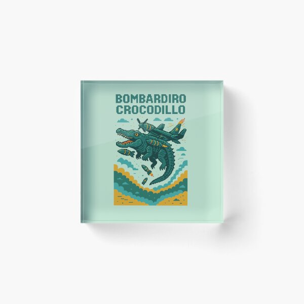Item preview, Bombardiro Crocodilo Italian Brainrot Memes Pixel designed and sold by Sitchko.