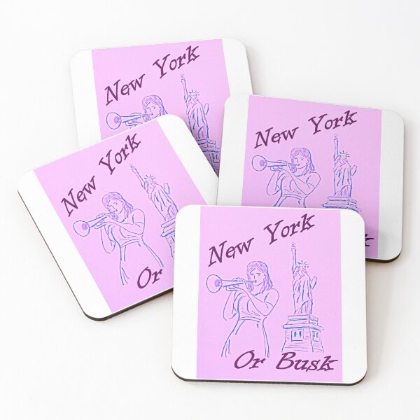 Item preview, New York or Bust Trumpet Mid Pink  designed and sold by SJHorsfall.