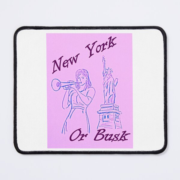 Item preview, New York or Bust Trumpet Mid Pink  designed and sold by SJHorsfall.
