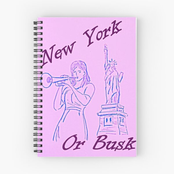 Item preview, New York or Bust Trumpet Mid Pink  designed and sold by SJHorsfall.