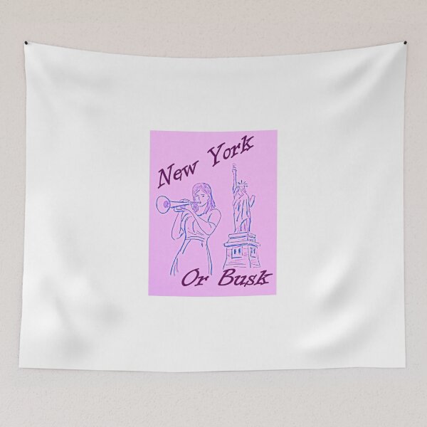 Item preview, New York or Bust Trumpet Mid Pink  designed and sold by SJHorsfall.