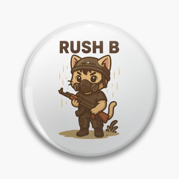 Item preview, CS2 Inspired Cat - LET'S RUSH B! designed and sold by WeLoveCatss.