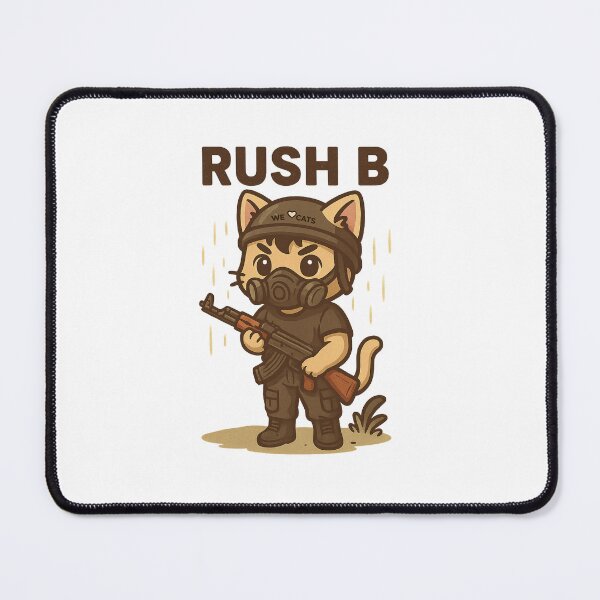 Item preview, CS2 Inspired Cat - LET'S RUSH B! designed and sold by WeLoveCatss.
