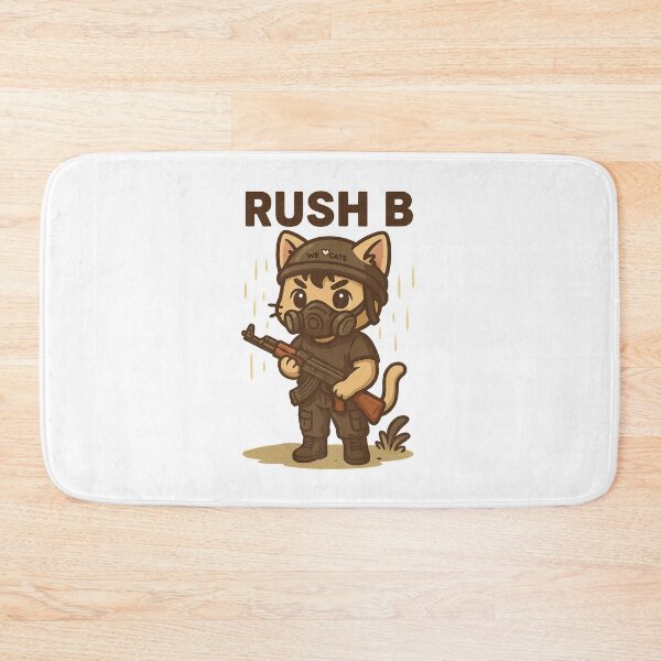 Item preview, CS2 Inspired Cat - LET'S RUSH B! designed and sold by WeLoveCatss.