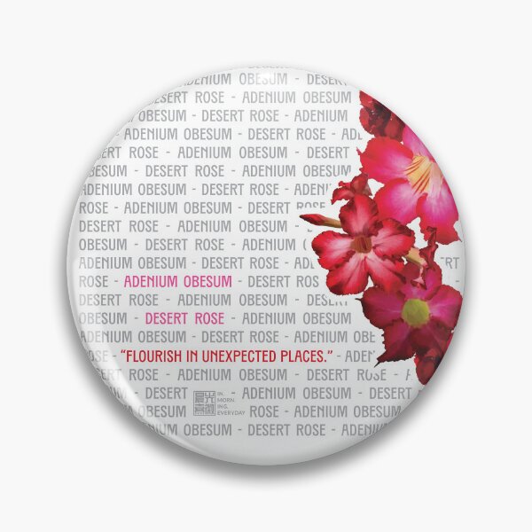 Item preview, Adenium Obesum saya, “Flourish in unexpected places.” designed and sold by in.morn.ing.everyday.