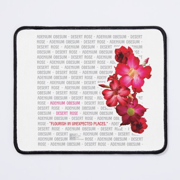 Item preview, Adenium Obesum saya, “Flourish in unexpected places.” designed and sold by in.morn.ing.everyday.
