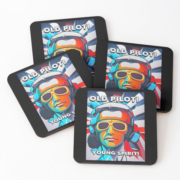 Item preview, Motivational OLD PILOT! YOUNG SPIRIT! designed and sold by Giulivo Store Graphic.