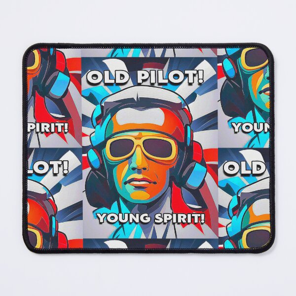 Item preview, Motivational OLD PILOT! YOUNG SPIRIT! designed and sold by Giulivo Store Graphic.