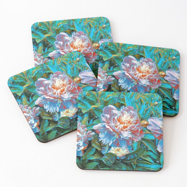 Item preview, Peonías verde azulado designed and sold by Bonnie's Playground.