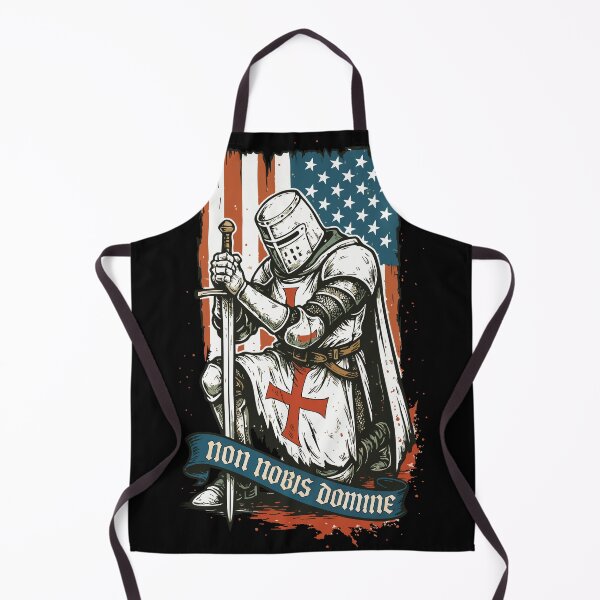 Item preview, USA Patriotic Knight Non Nobis Domine designed and sold by TomFrontierArt.