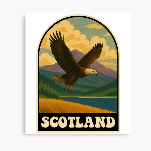 Item preview, Scotland Eagle Highlands Cairngorms Wildlife Art designed and sold by JackCurtis1991.