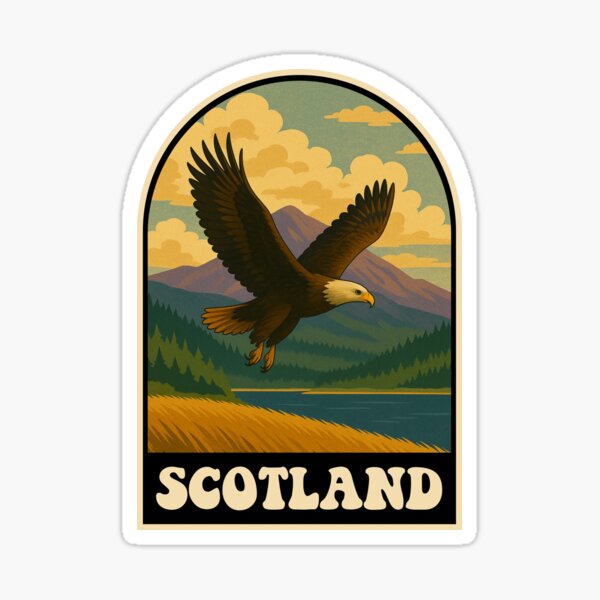 Item preview, Scotland Eagle Highlands Cairngorms Wildlife Art designed and sold by JackCurtis1991.