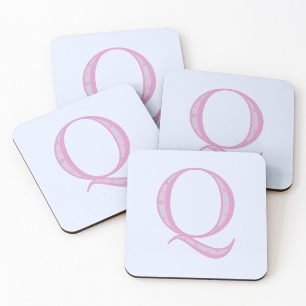 Item preview, Initial Pink Floral Q designed and sold by clawinyourback.