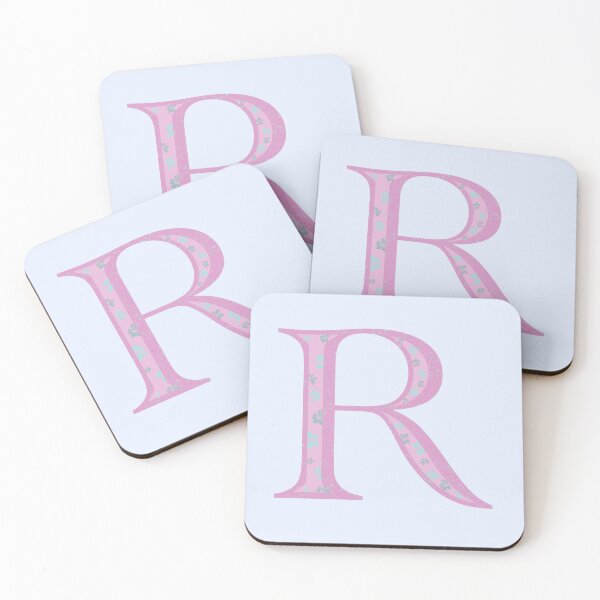 Item preview, Initial Pink Floral R designed and sold by clawinyourback.
