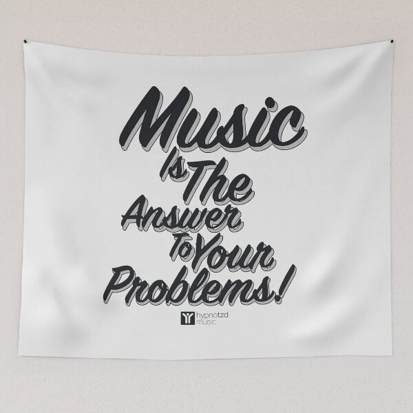 Item preview, Music Is the Answer to Your Problems – Cool design for Musicians, DJs & True Music Fans designed and sold by paulo silveira.