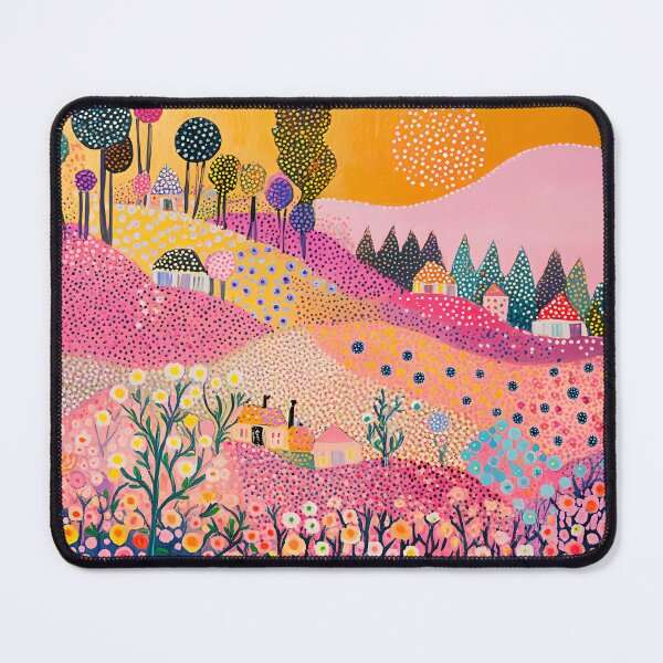 Artikel-Vorschau von Wildblumen Blumenlandschaft, Volkskunst, Polka Dot Blumen, bunte abstrakte, designt und verkauft von Neika Shimm Designs.
