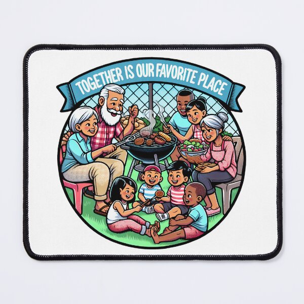 Item preview, Together Is Our Favorite Place – Family BBQ Design designed and sold by CK1Tees.