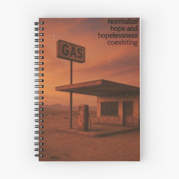 Item preview, Normalize Hope and Hopelessness Coexisting – Desert Existentialism Poster designed and sold by CrumblyStudio.