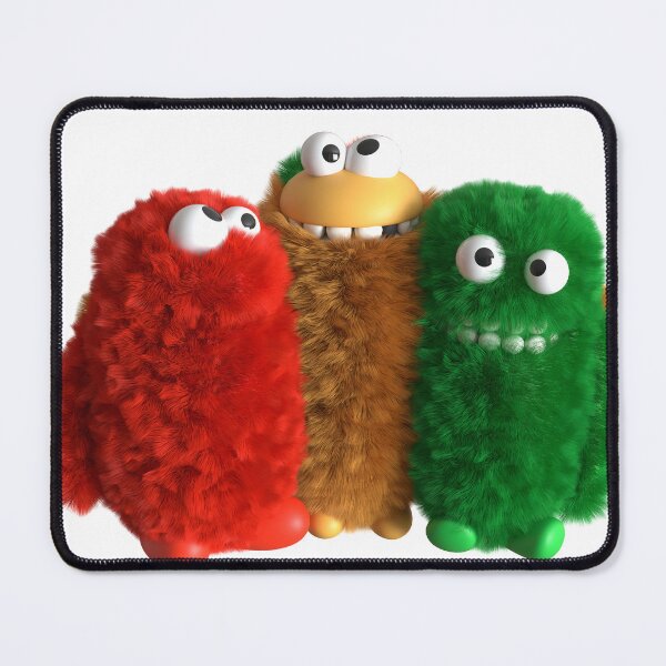 Item preview, Furry Monster Trio designed and sold by zoecreatiwe.