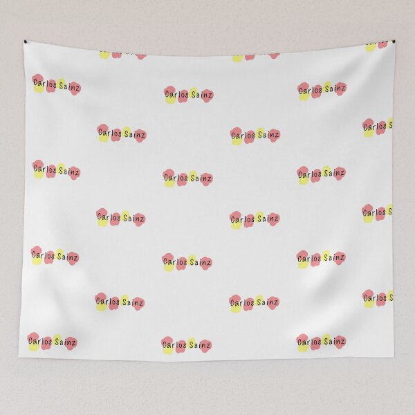 Item preview, Carlos Sainz (ferrari)- looks like water colour  designed and sold by F1pinkculture.