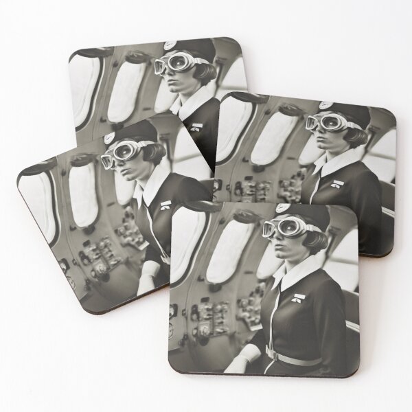 Item preview, Flight attendant 1970s Retro Aesthetic 1 designed and sold by NickWhittleArt.