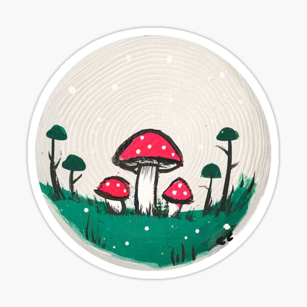 cute mushroom sticker Sticker