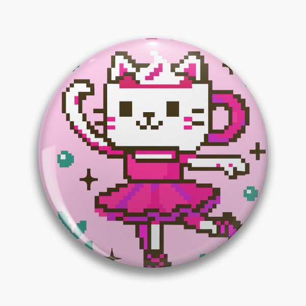 Item preview, Ballerina Cappuccina Italian Brainrot Memes Pixel designed and sold by Sitchko.