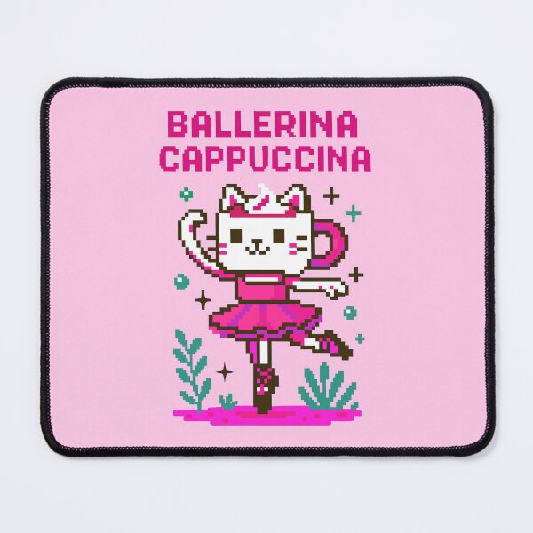 Item preview, Ballerina Cappuccina Italian Brainrot Memes Pixel designed and sold by Sitchko.