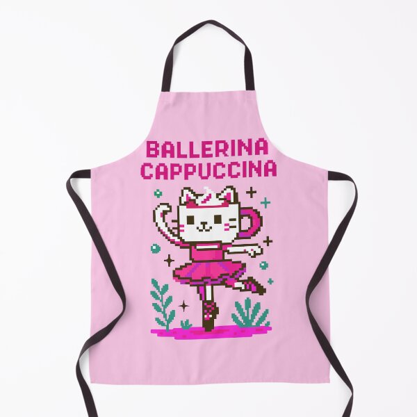 Item preview, Ballerina Cappuccina Italian Brainrot Memes Pixel designed and sold by Sitchko.