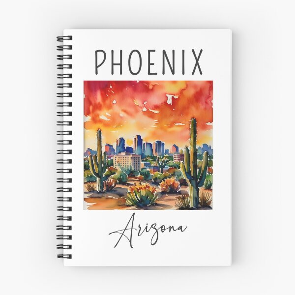 Item preview, Watercolor Design of Phoenix - Arizona - USA  designed and sold by Sketch-Shack.