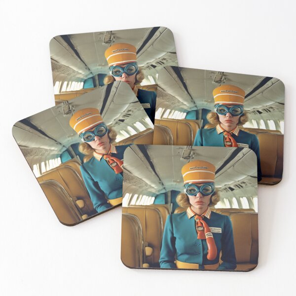 Item preview, Flight attendant 1970s Retro Aesthetic 4 designed and sold by NickWhittleArt.