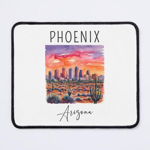 Item preview, Watercolor Design of Phoenix - Arizona - USA designed and sold by Sketch-Shack.