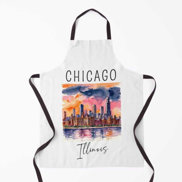 Item preview, Watercolor Design of Chicago - Illinois - US designed and sold by Sketch-Shack.