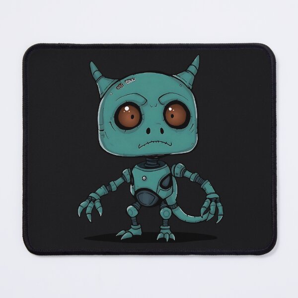 Item preview, Dystopian Future Robot From Space Retrofuturistic Alien designed and sold by SurrealArtSzysz.