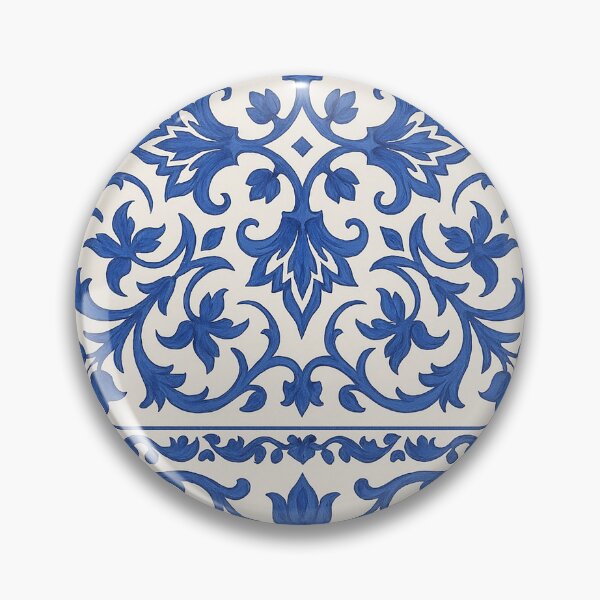 Item preview, Mediterranean Blue Tile Seamless Pattern designed and sold by weirdfishes123.