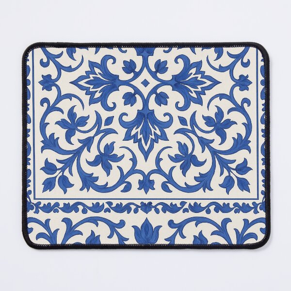 Item preview, Mediterranean Blue Tile Seamless Pattern designed and sold by weirdfishes123.