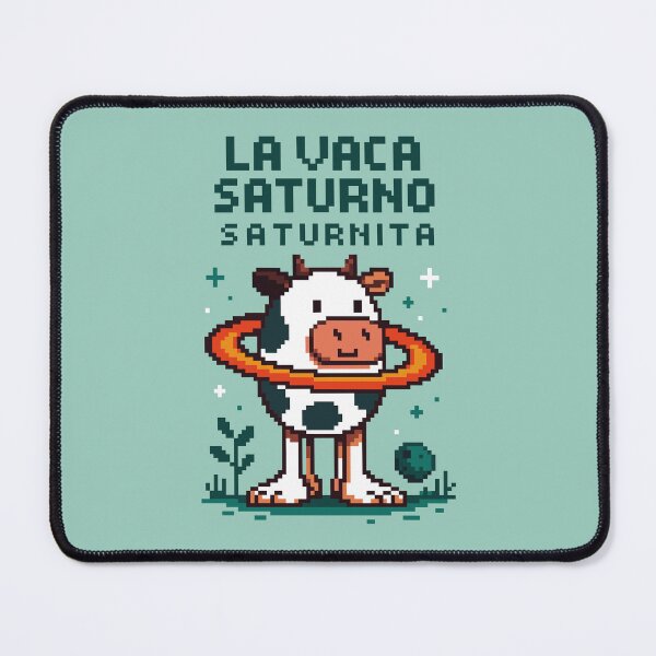 Vista previa del artículo con la obra «La Vaca Saturno Saturnita Italian Brainrot Memes Pixel», diseñado y vendido por Sitchko.