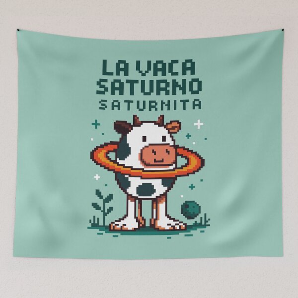 Item preview, La Vaca Saturno Saturnita Italian Brainrot Memes Pixel designed and sold by Sitchko.