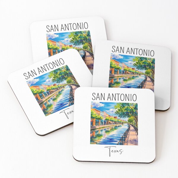 Item preview, Watercolor Design of San Antonio - Texas - USA  designed and sold by Sketch-Shack.