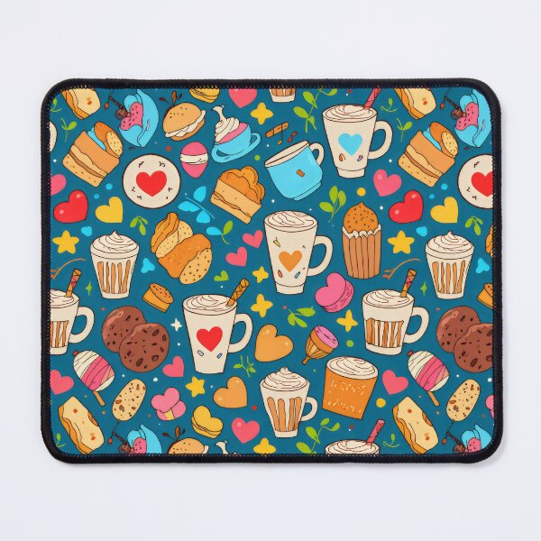 Item preview, Retro Summer Coffee Seamless Pattern designed and sold by DemureArtsy.