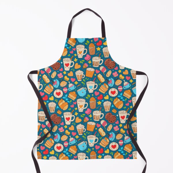Item preview, Retro Summer Coffee Seamless Pattern designed and sold by DemureArtsy.