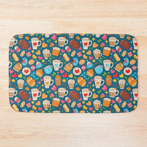 Item preview, Retro Summer Coffee Seamless Pattern designed and sold by DemureArtsy.