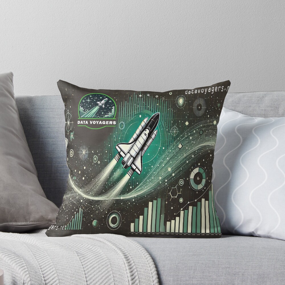 Item preview, Throw Pillow designed and sold by DataVoyagers.