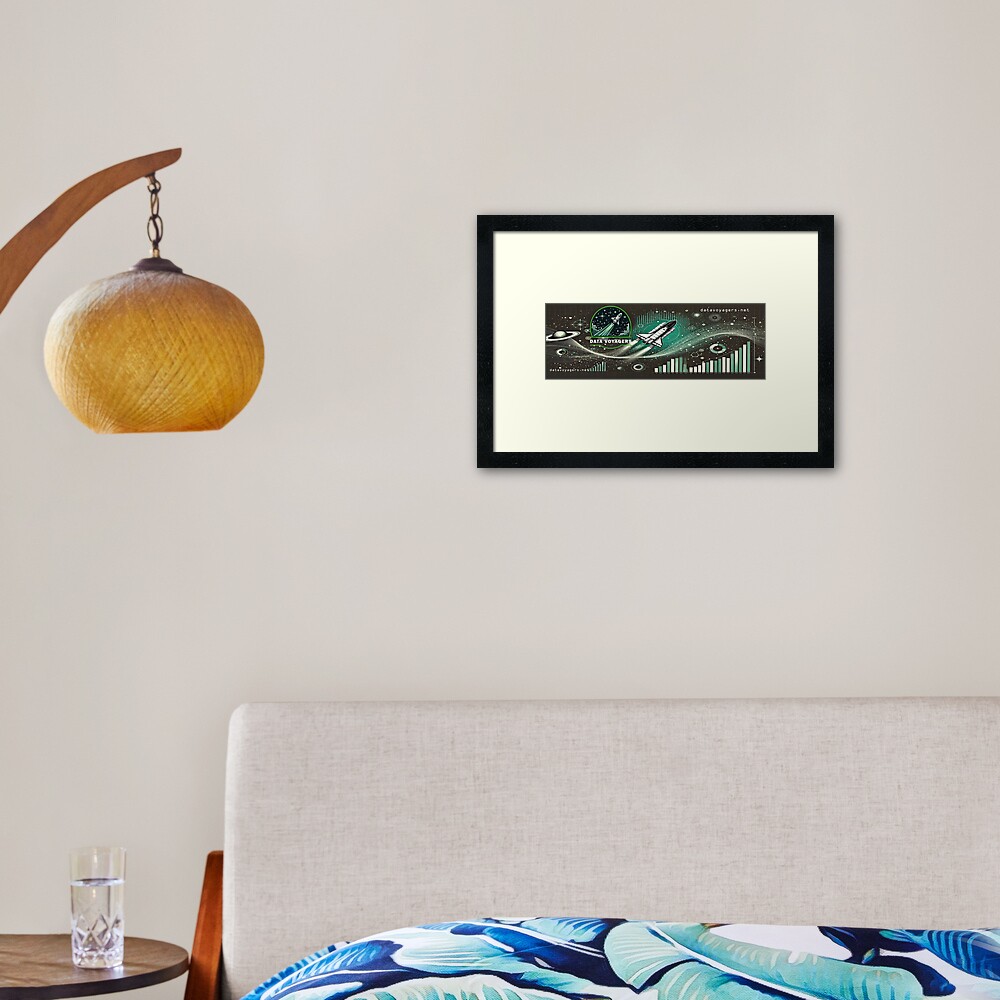 Item preview, Framed Art Print designed and sold by DataVoyagers.