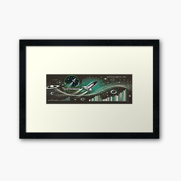 Data Voyagers Des Mat and Mouse Pads Framed Art Print